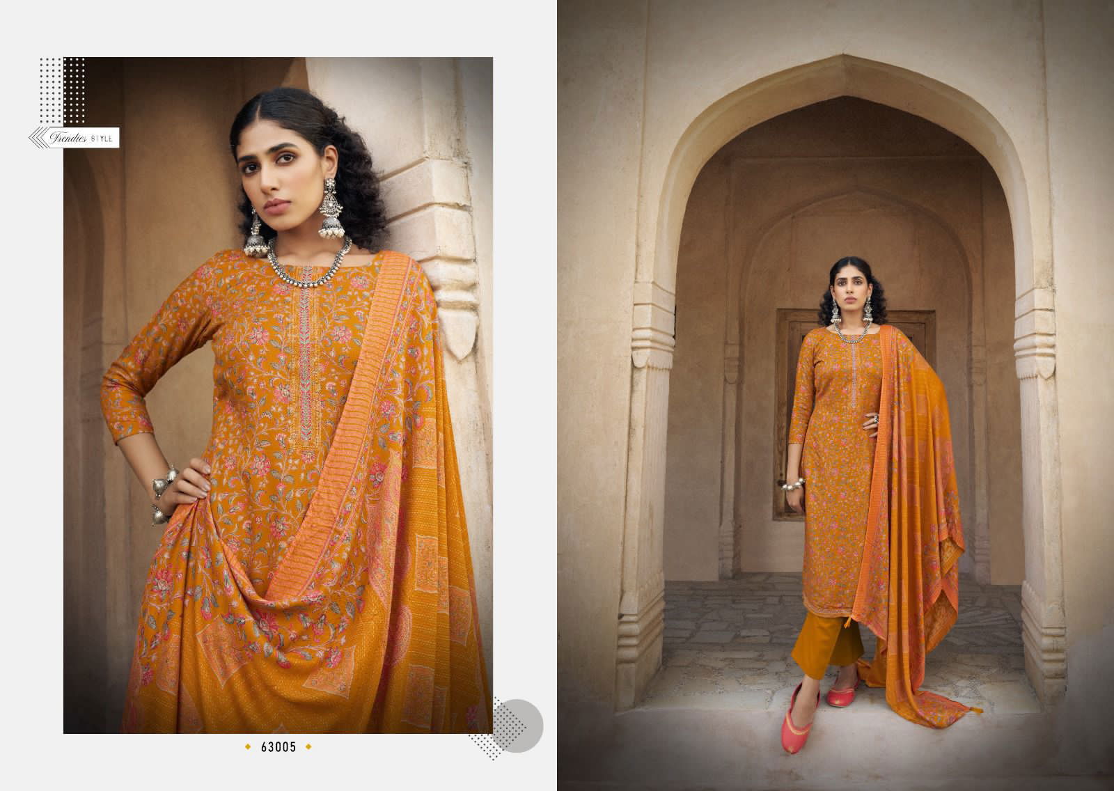 Adaah By Siyoni Designer Viscose Pashmina Dress Material